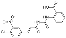 2-[[[[3-(4-CHLORO-3-NITROPHENYL)-1-OXO-2-PROPENYL]AMINO]THIOXOMETHYL]AMINO]-BENZOIC ACID CAS#: 471276-34-3