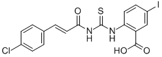 2-[[[[3-(4-CHLOROPHENYL)-1-OXO-2-PROPENYL]AMINO]THIOXOMETHYL]AMINO]-5-IODO-BENZOIC ACID CAS#: 532943-40-1