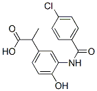 2-[3-[(4-chlorobenzoyl)amino]-4-hydroxyphenyl]propionic acid CAS#: 51234-97-0