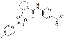 2-[3-(4-methylphenyl)-1,2,4-oxadiazol-5-yl]-N-(4-nitrophenyl)pyrrolidine-1-carboxamide CAS#: 5997-01-3