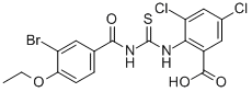 2-[[[(3-BROMO-4-ETHOXYBENZOYL)AMINO]THIOXOMETHYL]AMINO]-3,5-DICHLORO-BENZOIC ACID CAS#: 535946-08-8