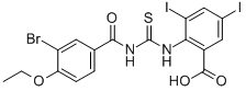 2-[[[(3-BROMO-4-ETHOXYBENZOYL)AMINO]THIOXOMETHYL]AMINO]-3,5-DIIODO-BENZOIC ACID CAS#: 531542-91-3
