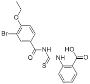 2-[[[(3-BROMO-4-ETHOXYBENZOYL)AMINO]THIOXOMETHYL]AMINO]-BENZOIC ACID CAS#: 462097-62-7
