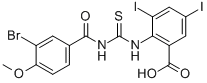 2-[[[(3-BROMO-4-METHOXYBENZOYL)AMINO]THIOXOMETHYL]AMINO]-3,5-DIIODO-BENZOIC ACID CAS#: 533917-84-9