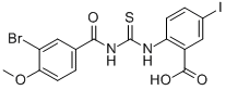 2-[[[(3-BROMO-4-METHOXYBENZOYL)AMINO]THIOXOMETHYL]AMINO]-5-IODO-BENZOIC ACID CAS#: 531548-51-3