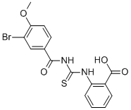 2-[[[(3-BROMO-4-METHOXYBENZOYL)AMINO]THIOXOMETHYL]AMINO]-BENZOIC ACID CAS#: 433970-69-5