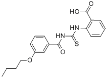 2-[[[(3-BUTOXYBENZOYL)AMINO]THIOXOMETHYL]AMINO]-BENZOIC ACID CAS#: 461400-10-2