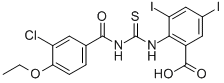 2-[[[(3-CHLORO-4-ETHOXYBENZOYL)AMINO]THIOXOMETHYL]AMINO]-3,5-DIIODO-BENZOIC ACID CAS#: 535944-56-0