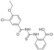 2-[[[(3-CHLORO-4-ETHOXYBENZOYL)AMINO]THIOXOMETHYL]AMINO]-BENZOIC ACID CAS#: 433943-85-2