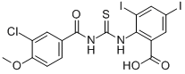 2-[[[(3-CHLORO-4-METHOXYBENZOYL)AMINO]THIOXOMETHYL]AMINO]-3,5-DIIODO-BENZOIC ACID CAS#: 532414-45-2
