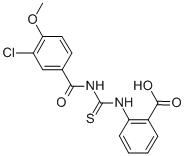 2-[[[(3-CHLORO-4-METHOXYBENZOYL)AMINO]THIOXOMETHYL]AMINO]-BENZOIC ACID CAS#: 433707-03-0