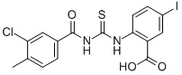 2-[[[(3-CHLORO-4-METHYLBENZOYL)AMINO]THIOXOMETHYL]AMINO]-5-IODO-BENZOIC ACID CAS#: 531543-00-7