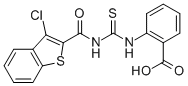 2-[[[[(3-CHLOROBENZO[B]THIEN-2-YL)CARBONYL]AMINO]THIOXOMETHYL]AMINO]-BENZOIC ACID CAS#: 536983-44-5