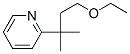 2-(3-Ethoxy-1,1-dimethylpropyl)pyridine CAS#: 56666-91-2