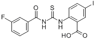2-[[[(3-FLUOROBENZOYL)AMINO]THIOXOMETHYL]AMINO]-5-IODO-BENZOIC ACID CAS#: 535963-45-2