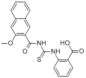 2-[[[[(3-METHOXY-2-NAPHTHALENYL)CARBONYL]AMINO]THIOXOMETHYL]AMINO]-BENZOIC ACID CAS#: 462614-44-4