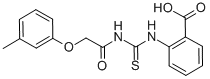 2-[[[[(3-METHYLPHENOXY)ACETYL]AMINO]THIOXOMETHYL]AMINO]-BENZOIC ACID CAS#: 462095-40-5