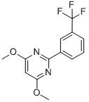 2-[(3-TRIFLUOROMETHYL)PHENYL]-4,6-DIMETHOXYPYRIMIDINE CAS#: 402497-49-8