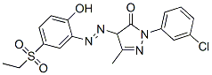 2-(3-chlorophenyl)-4-[[5-(ethylsulphonyl)-2-hydroxyphenyl]azo]-2,4-dihydro-5-methyl-3H-pyrazol-3-one CAS#: 50978-79-5