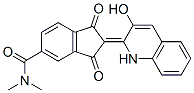 2-(3-hydroxy-2(1H)-quinolylidene)-N,N-dimethyl-1,3-dioxoindan-5-carboxamide CAS#: 43099-94-1