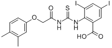 2-[[[[(3,4-DIMETHYLPHENOXY)ACETYL]AMINO]THIOXOMETHYL]AMINO]-3,5-DIIODO-BENZOIC ACID CAS#: 536977-65-8