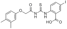 2-[[[[(3,4-DIMETHYLPHENOXY)ACETYL]AMINO]THIOXOMETHYL]AMINO]-5-IODO-BENZOIC ACID CAS#: 532434-12-1