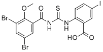 2-[[[(3,5-DIBROMO-2-METHOXYBENZOYL)AMINO]THIOXOMETHYL]AMINO]-5-IODO-BENZOIC ACID CAS#: 532404-02-7