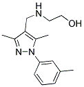 2-(([3,5-DIMETHYL-1-(3-METHYLPHENYL)-1H-PYRAZOL-4-YL]METHYL)AMINO)ETHANOL CAS#: 400876-77-9