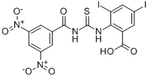 2-[[[(3,5-DINITROBENZOYL)AMINO]THIOXOMETHYL]AMINO]-3,5-DIIODO-BENZOIC ACID CAS#: 535965-53-8