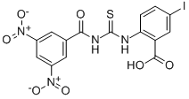2-[[[(3,5-DINITROBENZOYL)AMINO]THIOXOMETHYL]AMINO]-5-IODO-BENZOIC ACID CAS#: 532949-10-3