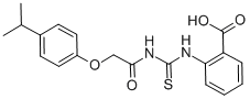 2-[[[[[4-(1-METHYLETHYL)PHENOXY]ACETYL]AMINO]THIOXOMETHYL]AMINO]-BENZOIC ACID CAS#: 461417-09-4