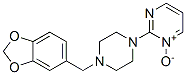 2-[4-(1,3-Benzodioxol-5-ylmethyl)-1-piperazinyl]pyrimidine 1-oxide CAS#: 50602-52-3