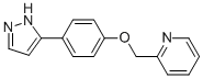 2-((4-(1H-Pyrazol-5-yl)phenoxy)methyl)pyridine CAS#: 502654-20-8