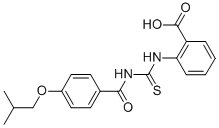 2-[[[[4-(2-METHYLPROPOXY)BENZOYL]AMINO]THIOXOMETHYL]AMINO]-BENZOIC ACID CAS#: 462617-24-9