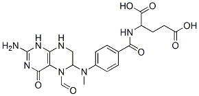 2-[4-[(2-amino-5-formyl-4-oxo-5,6,7,8-tetrahydro-1H-pteridin-6-yl)methylamino]benzoyl]aminopentanedioic acid CAS#: 54353-24-1