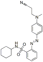 2-[[4-[(2-cyanoethyl)methylamino]phenyl]azo]-N-cyclohexylbenzenesulphonamide CAS#: 58104-35-1