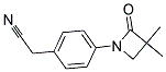 2-[4-(3,3-DIMETHYL-2-OXO-1-AZETANYL)PHENYL]ACETONITRILE CAS#: 478262-00-9