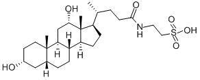 2-[4-[(3R,5R,8R,9S,10S,12S,13R,14S,17R)-3,12-dihydroxy-10,13-dimethyl-2,3,4,5,6,7,8,9,11,12,14,15,16,17-tetradecahydro-1H-cyclopenta[a]phenanthren-17-yl]pentanoylamino]ethanesulfonic acid CAS#: 516-50-7