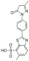 2-[4-(4,5-dihydro-3-methyl-5-oxo-1H-pyrazol-1-yl)phenyl]-6-methylbenzothiazole-7-sulphonic acid CAS#: 5855-99-2