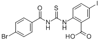 2-[[[(4-BROMOBENZOYL)AMINO]THIOXOMETHYL]AMINO]-5-IODO-BENZOIC ACID CAS#: 536979-33-6