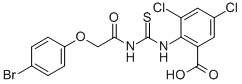 2-[[[[(4-BROMOPHENOXY)ACETYL]AMINO]THIOXOMETHYL]AMINO]-3,5-DICHLORO-BENZOIC ACID CAS#: 532417-85-9