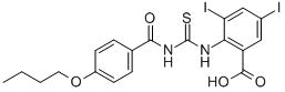2-[[[(4-BUTOXYBENZOYL)AMINO]THIOXOMETHYL]AMINO]-3,5-DIIODO-BENZOIC ACID CAS#: 536982-04-4