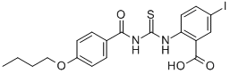 2-[[[(4-BUTOXYBENZOYL)AMINO]THIOXOMETHYL]AMINO]-5-IODO-BENZOIC ACID CAS#: 531544-53-3