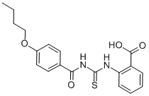 2-[[[(4-BUTOXYBENZOYL)AMINO]THIOXOMETHYL]AMINO]-BENZOIC ACID CAS#: 461402-02-8