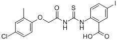2-[[[[(4-CHLORO-2-METHYLPHENOXY)ACETYL]AMINO]THIOXOMETHYL]AMINO]-5-IODO-BENZOIC ACID CAS#: 532389-63-2