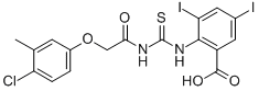 2-[[[[(4-CHLORO-3-METHYLPHENOXY)ACETYL]AMINO]THIOXOMETHYL]AMINO]-3,5-DIIODO-BENZOIC ACID CAS#: 532408-90-5