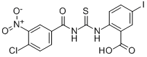 2-[[[(4-CHLORO-3-NITROBENZOYL)AMINO]THIOXOMETHYL]AMINO]-5-IODO-BENZOIC ACID CAS#: 586393-27-3