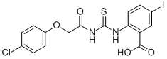 2-[[[[(4-CHLOROPHENOXY)ACETYL]AMINO]THIOXOMETHYL]AMINO]-5-IODO-BENZOIC ACID CAS#: 532430-48-1