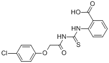 2-[[[[(4-CHLOROPHENOXY)ACETYL]AMINO]THIOXOMETHYL]AMINO]-BENZOIC ACID CAS#: 461418-97-3