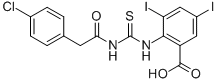 2-[[[[(4-CHLOROPHENYL)ACETYL]AMINO]THIOXOMETHYL]AMINO]-3,5-DIIODO-BENZOIC ACID CAS#: 531544-56-6